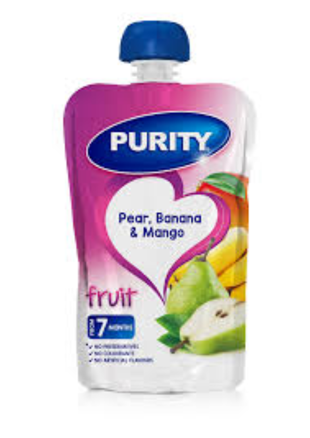 PURITY POUCHES PEAR   BANANA & MANGO 110ML